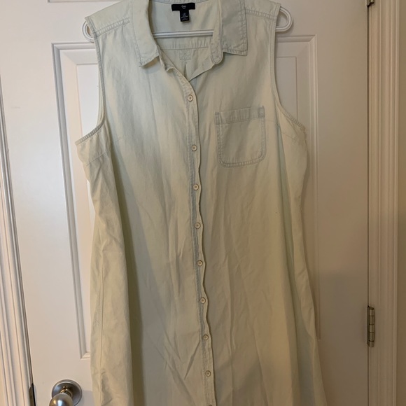 SZ XL Gap Denim Dress - Picture 1 of 4
